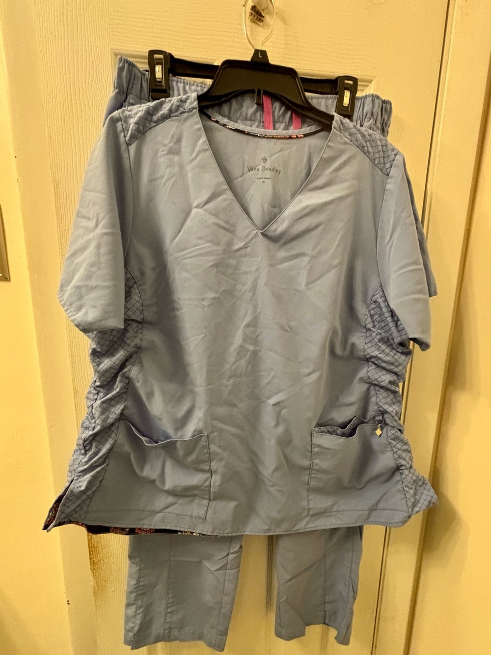 Vera Bradley 2pc. Women’s Light Blue Scrub Set